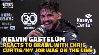 Kelvin Gastelum Reacts To Brawl With Chris Curtis: ‘My Job Was On The Line’ | UFC 287 | MMA Fighting