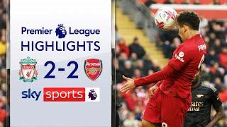 Arsenal drop points in the title race!  | Liverpool 2-2 Arsenal | Premier League Highlights
