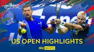 US OPEN HIGHLIGHTS  | Djokovic books his place in the quarter-finals  | Djokovic vs Gojo