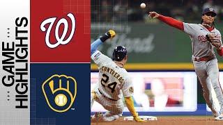 Nationals vs. Brewers Game Highlights (9/16/23) | MLB Highlights