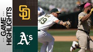 Padres vs. A's Game Highlights (9/17/23) | MLB Highlights