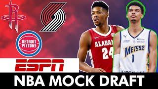 NEW 2023 ESPN NBA Mock Draft: Brandon Miller OVER Scoot Henderson + Victor Wembanyama To Pistons?