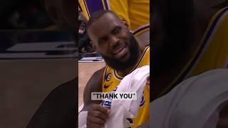 "Thank You" - LeBron James Thanks Fan For Towel!  | #Shorts