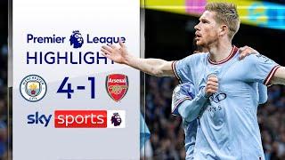 De Bruyne SHINES as City take control of title race  | Manchester City 4-1 Arsenal | EPL Highlights