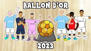 THE BALLON D'OR 2023 (Messi Haaland Mbappe)