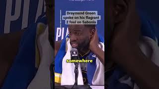 Draymond Green speaks to the media after stomping on Domantas Sabonis #shorts