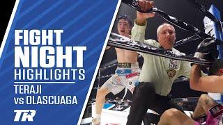 Teraji KOs Olascuaga Through The Ropes! Kenshiro Teraji vs Anthony Olascuaga Fight Highlights