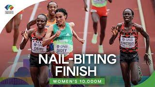 Gidey outkicks Obiri in the women's 10,000m final  | World Athletics Championships Oregon 2022