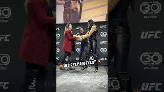 The first faceoff between Nunes and Aldana  #UFC289
