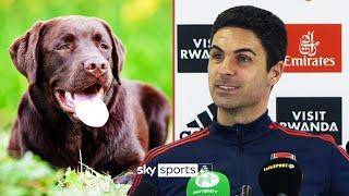 Arsenal have a training ground dog called 'Win'! | Mikel Arteta reveals all about new club pooch