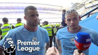 Kyle Walker, Kalvin Phillips on Manchester City's third straight Premier League title | NBC Sports