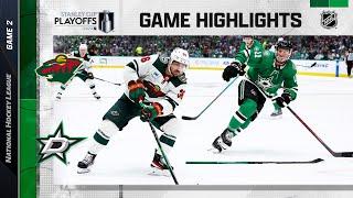 Wild @ Stars; Game 2, 4/19 | NHL Playoffs 2023 | Stanley Cup Playoffs