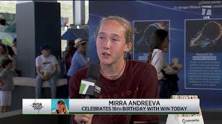 Mirra Andrea defeats Linette on her Sixteenth Birthday | 2023 Madrid Third Round