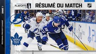 Faits saillants, match no 1 Lightning vs Maple Leafs