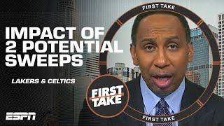 Is it bad optics for the NBA that the Lakers & Celtics might both get swept? | First Take