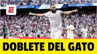 Doblete de Benzema. Real Madrid 2-0 sobre Almería. Asistencia de Rodrygo | La Liga