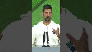 Djokovic on Alcaraz: I haven't played a player like him, EVER  #shorts