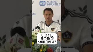 IMPERDIBLE reacción de Chicharito al RÉCORD de Santiago Giménez | #shorts