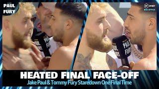 HEATED FINAL FACE-OFF  Jake Paul and Tommy Fury Final Staredown