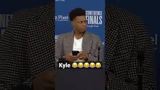 Bam & Kyle Lowry share a HILARIOUS moment postgame! | #Shorts
