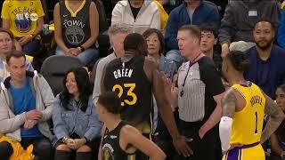 Draymond Green T'd up for ANIMATED reaction to this foul call