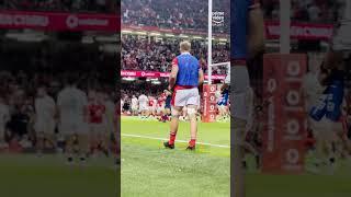 POV: You're pitch side watching Gareth Davies' opening try  #shorts #rugby #wales