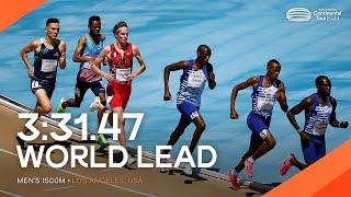 Timothy Cheruiyot runs world-leading 1500m time of 3:31.47 in LA | Continental Tour Gold 2023