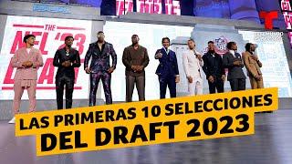 Estas fueron las primeras 10 selecciones del Draft de la NFL 2023 | Telemundo Deportes