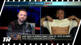 Josh Taylor & Teofimo Lopez Talk All the Trash In Tremendous Face to Face Interview