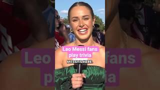 Leo Messi fans play trivia outside Red Bull Arena #shorts