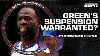 PTI reacts to Draymond Green's suspension, Max Scherzer's ejection w/ Tim Kurkjian