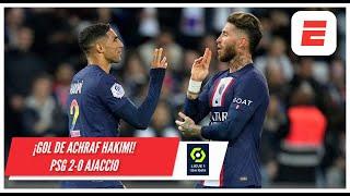 GOL DEL PSG: Hakimi puso el 2-0 ante el AC Ajaccio tras la revisión del VAR | Ligue 1