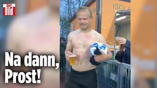 Ex-Bundesliga-Star Pohjanpalo: Erst Viererpack, dann Bierchen | Viral daneben