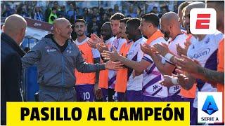 NAPOLI, CAMPEÓN EN ITALIA y la Fiorentina lo recibe con un pasillo | Serie A