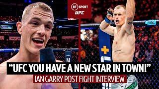 "UFC you have a new star in town'  Ian Garry beats Rodriguez | #UFCCharlotte post-fight interview