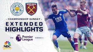 Leicester City v. West Ham United | PREMIER LEAGUE HIGHLIGHTS | 5/28/2023 | NBC Sports