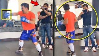 *WOW* PACQUIAO TAKES BROTHER ADVICE ON HEAVY BAG TO BEAT FLOYD MAYWEATHER and BENN in ONE NIGHT!