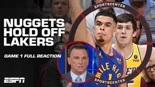 GAME 1 FULL REACTION  Nuggets hold off Lakers' comeback  MPJ the difference maker? | SC