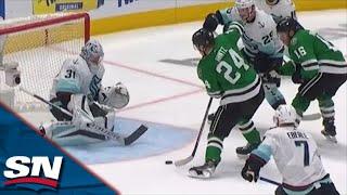 Stars' Roope Hintz Fires Puck Off Inner Crossbar For Second Goal Of Night