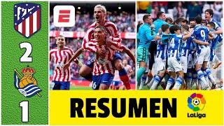 Atlético de Madrid venció 2-1 a Real Sociedad que, pese a la derrota, aseguró Champions | La Liga