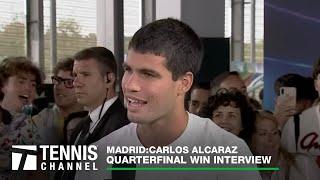 Carlos Alcaraz Discusses His Newfound Level of Fame | 2023 Madrid Fourth Round Interview
