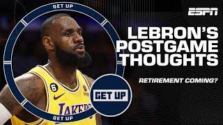 What LeBron said about potential retirement, possible offseason surgery & the offseason  | Get Up