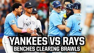 Yankees and Rays benches clear twice, a breakdown