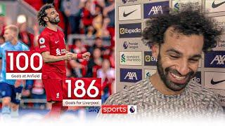 'I feel home here' ️ | Salah proud of record breaking game