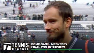 Daniil Medvedev talks his first clay court title | 2023 Rome Final
