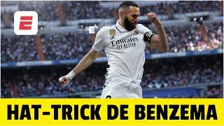Hat-trick de Benzema. Real Madrid golea al Almería con tanto de penal