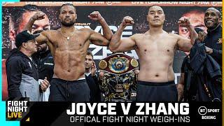 THE FINAL SHOWDOWN  Joe Joyce  Zhilei Zhang weigh-in and face-off ahead of #FightNight