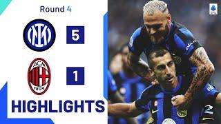 Inter-Milan 5-1 | Inter claim city bragging rights: Goals & Highlights | Serie A 2023/24