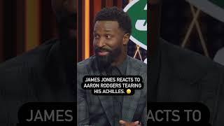 James Jones reacts to Aaron Rodgers suffering a torn Achilles  #NFL #AaronRodgers #Jets