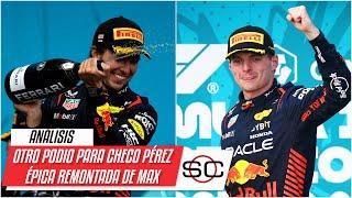 CHECO PÉREZ terminó segundo en el GP de Miami. Max Verstappen se llevó la victoria | SportsCenter
